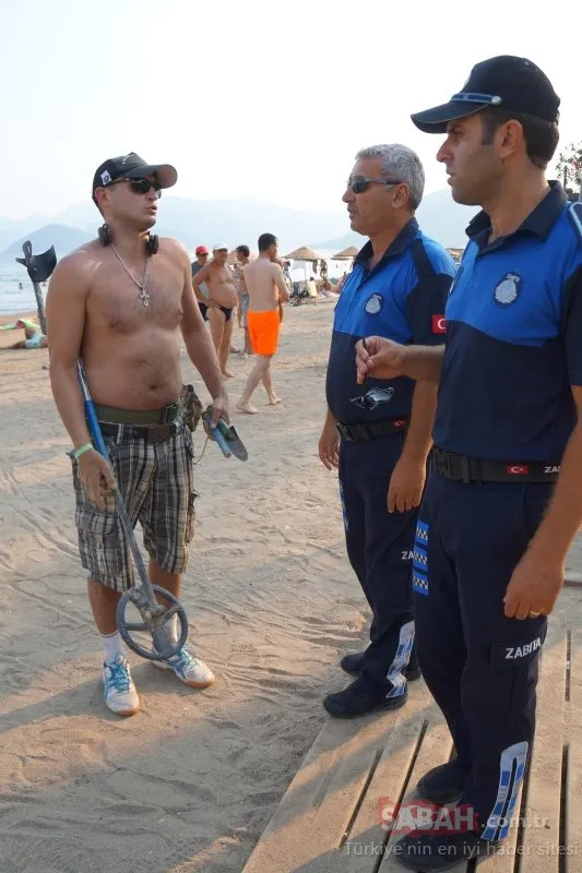 Marmaris'te halk plajında şoke eden olay! Turistin savunması şaşırttı...