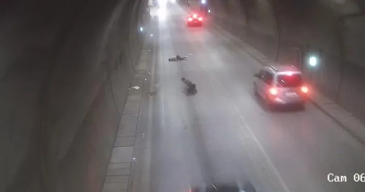 Amasya’da feci motosiklet kazası: Kasksız sürücü ağır yaralandı