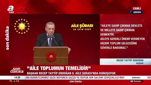 Başkan Erdoğan'dan 8'inci Aile Şurası'nda önemli açıklamalar | Video