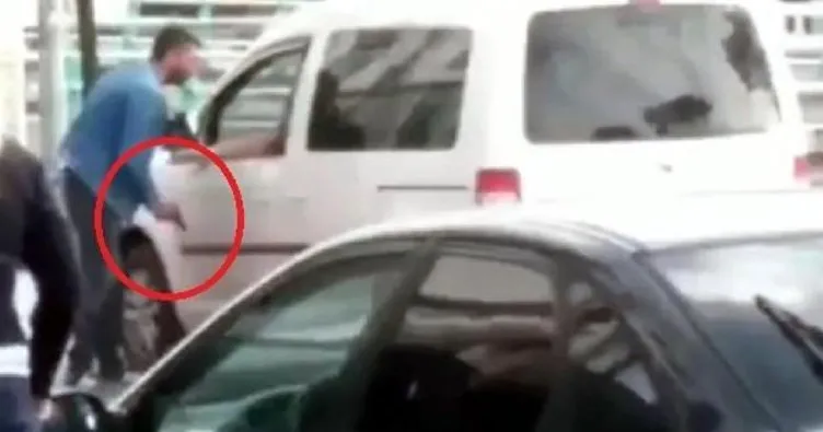 Taksicinin milli sporcuyu vurmadan önceki görüntüleri ortaya çıktı