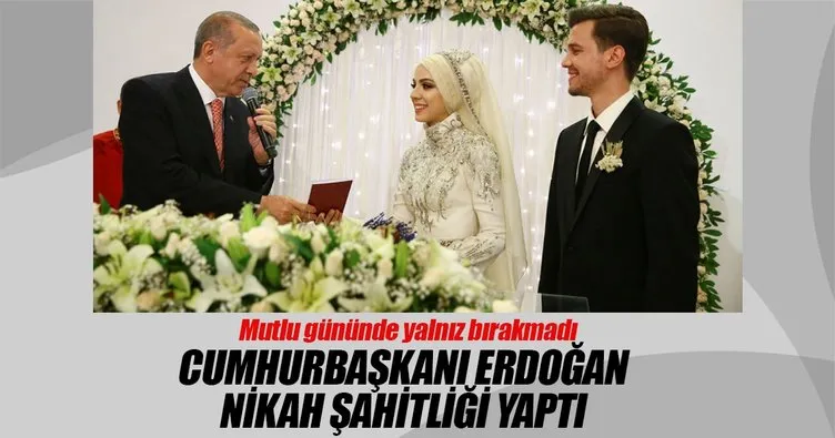 Erdoğan, Kahraman ve Yıldırım nikah şahidi oldu