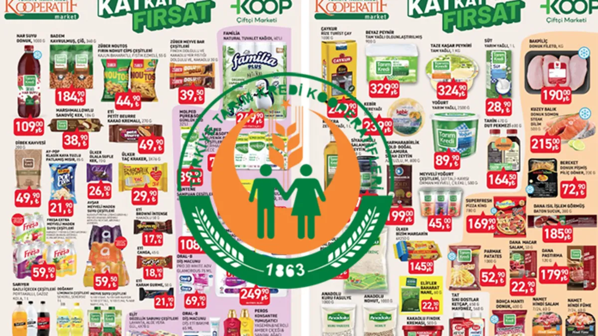Tarım Kredi aktüel ürünler raflara geliyor! 2 Kasım’a kadar geçerli fırsatlar: çay, zeytin, pirinç ve deterjanlar...