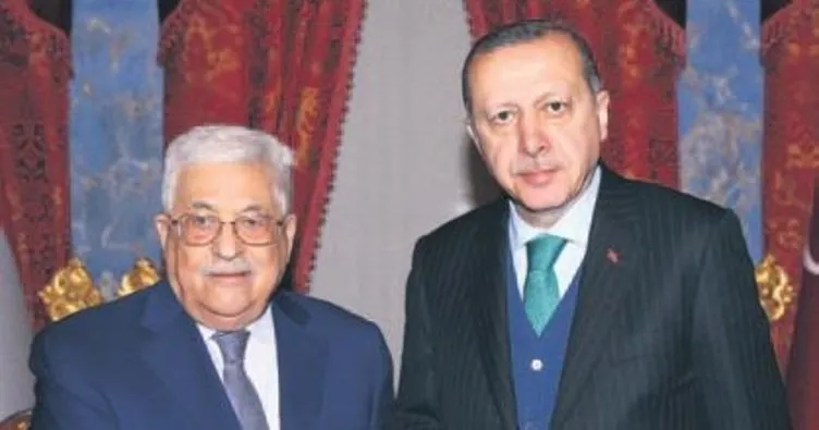 Erdoğan Abbas’la görüştü