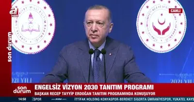 Başkan Erdoğan 2030 Engelsiz Vizyon Belgesi’ni duyurdu | Video