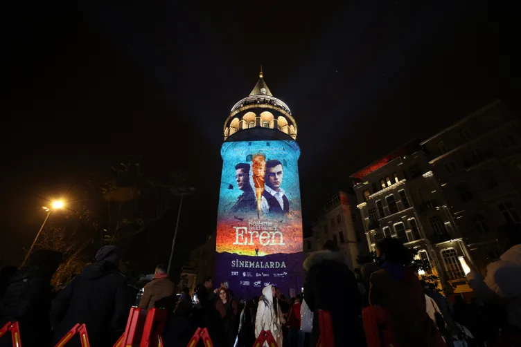 Eren Bülbül’ün doğum gününe özel görseller Galata Kulesi’ne yansıtıldı!