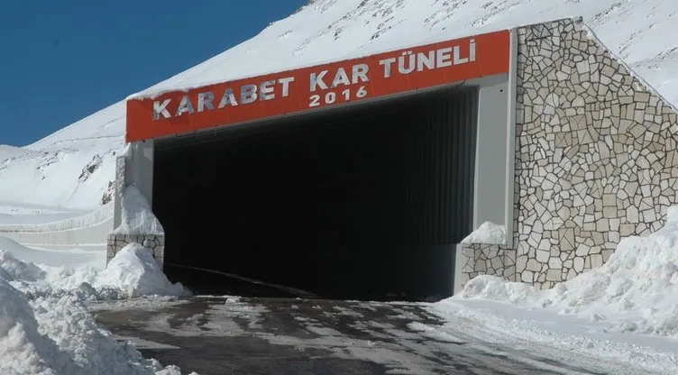 Karabet Kar Tüneli hizmete girdi!