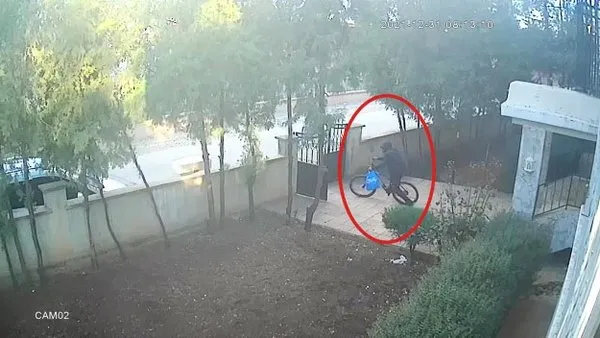 Siverek’te bisiklet hırsızlığı güvenlik kameralarına yansıdı | Video