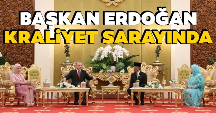 Cumhurbaşkanı Erdoğan, Malezya Kralı ile bir araya geldi