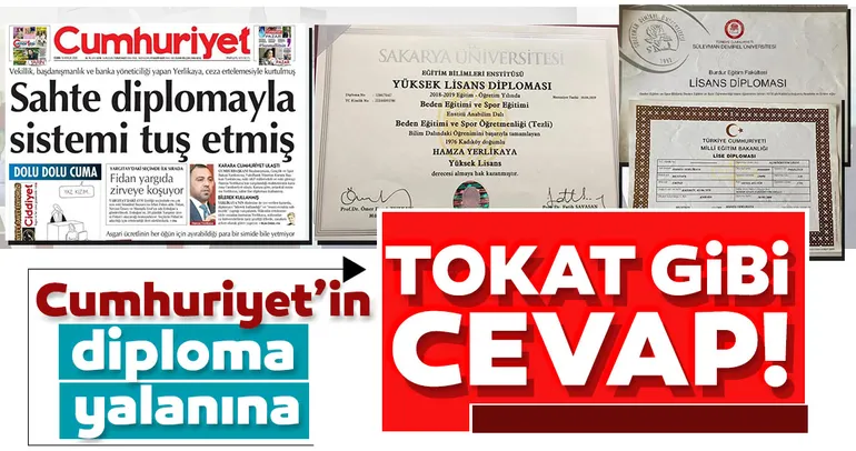 İşte Hamza Yerlikaya'ya atılan ‘Diploması Sahte’ iftirasını çürüten belgeler!