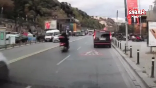 İstanbul'da bilerek motosiklete çarparak iki kişiyi yaralayan lüks cip sürücüsü kadın kamerada!