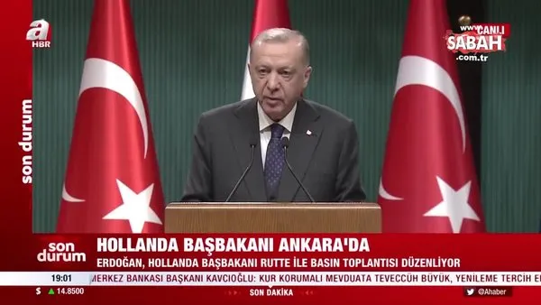 Son dakika: Hollanda Başbakanı Mark Rutte Ankara'da: Başkan Erdoğan: Tek çıkış yolu diplomasi | Video