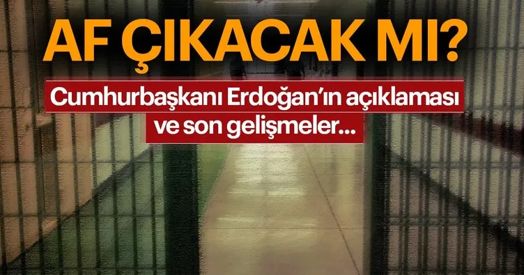 Af çıkacak mı? Cumhurbaşkanı Erdoğan ve Adalet Bakanı Gül’den mahkumlara genel af haberleri hakkında açıklama...