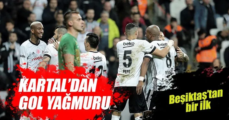 Beşiktaş’tan Osmanlıspor’a gol yağmuru