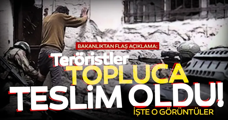 Son dakika: 24 terörist teslim oldu! Milli Savunma Bakanlığı açıkladı...