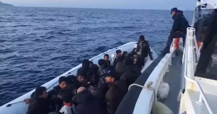 Muğla açıklarında 63 kaçak göçmen kurtarıldı