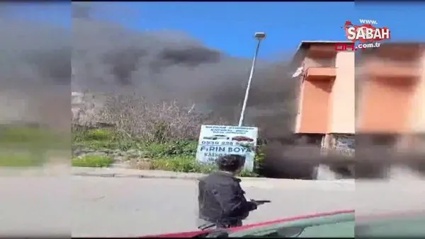 Ataşehir'de tamirhanede yangın | Video