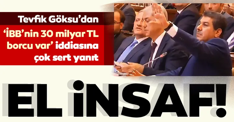 Göksu: Sadece KİPTAŞ İBB’nin borcunu öder