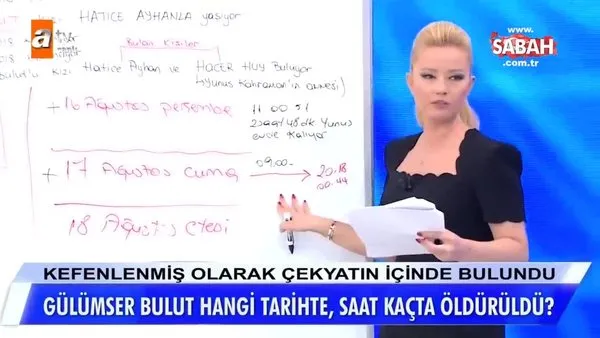 Müge Anlı, Türkiye'yi sarsan cinayetinin kan donduran şok detaylarını canlı yayında şema ile böyle anlattı! (22 Ekim 2019 Salı)