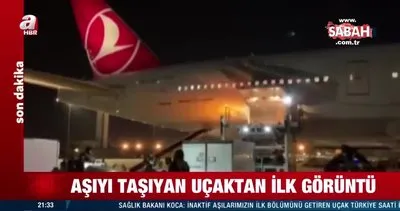 Koronavirüs aşıları yola çıktı! İşte aşıyı taşıyan uçaktan ilk görüntüler | Video