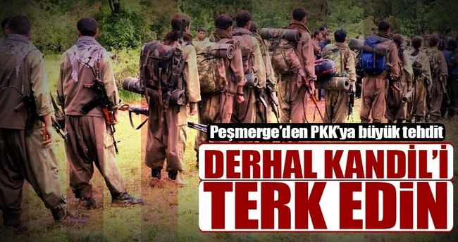 Peşmerge’den PKK’ye tehdit