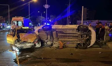 Çanakkale’de feci kaza: Otomobil yan yattı, 8 yaralı #canakkale