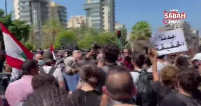 Beyrut’ta, Liman patlaması kurbanlarının aileleri protesto düzenledi | Video
