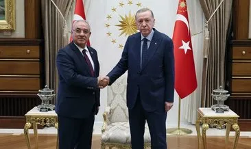 Başkan Erdoğan, DSP Genel Başkanı Aksakal’ı kabul etti