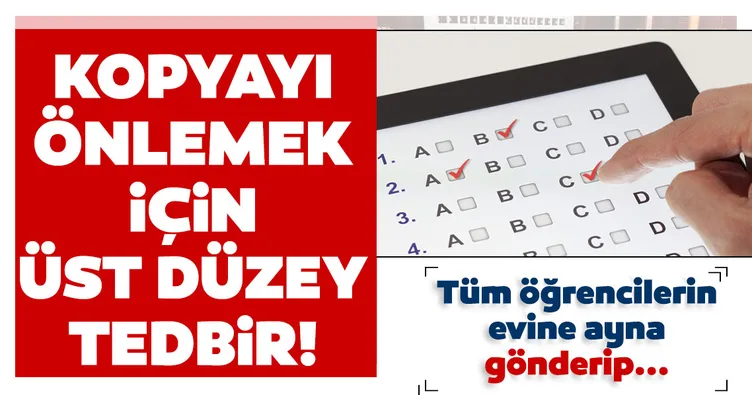 Online sınavda kopyaya üst düzey önlem