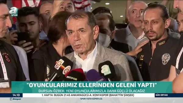 Antalyaspor Galatasaray maçı sonrası Başkan Dursun Özbek'ten transfer açıklaması | Video