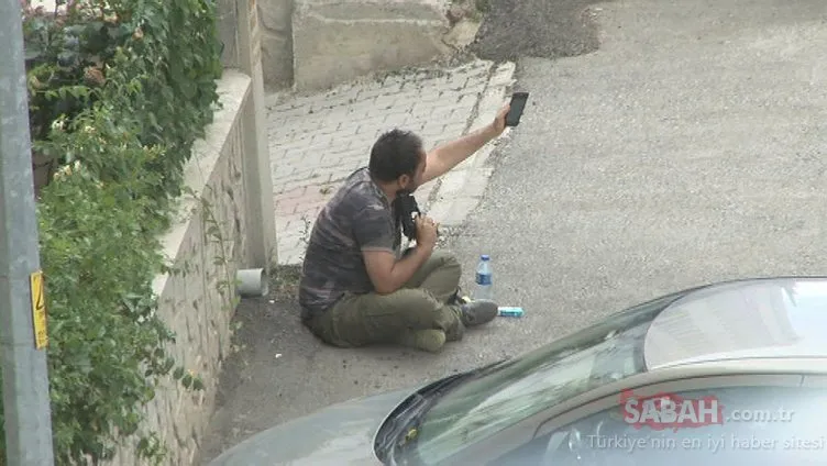 Ankara’da çocuğunu görmek için başına silah dayadı, polis ikna etti!