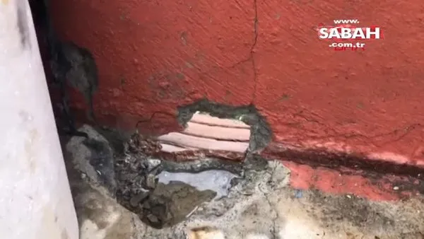 Siirt'te binaya yıldırım düştü | Video