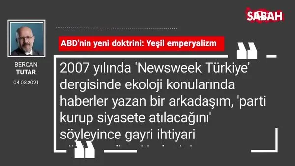 bercan tutar abd nin yeni doktrini