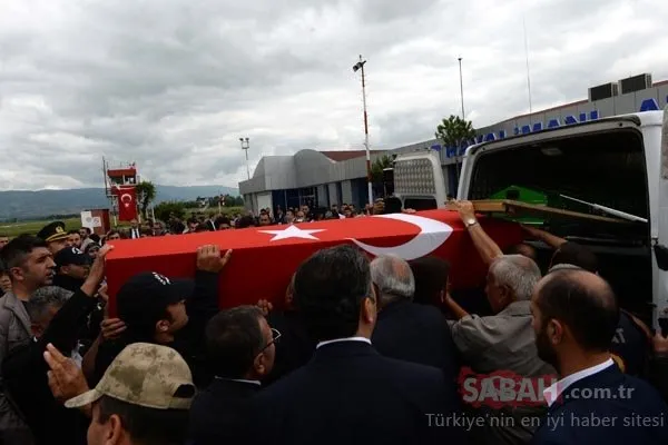 Şehit Uzman Çavuş Aktaş’ın cenazesi memleketi Tokat’a getirildi