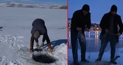 Ünü Türkiye sınırlarını aştı! Çıldır Gölü’nde Eskimo usulü balık avı!