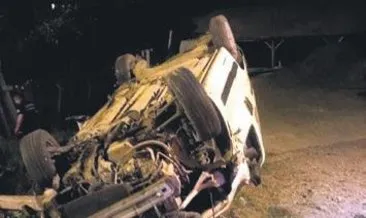 Ticari araç devrildi: 2 kişi öldü 3 kişi yaralandı