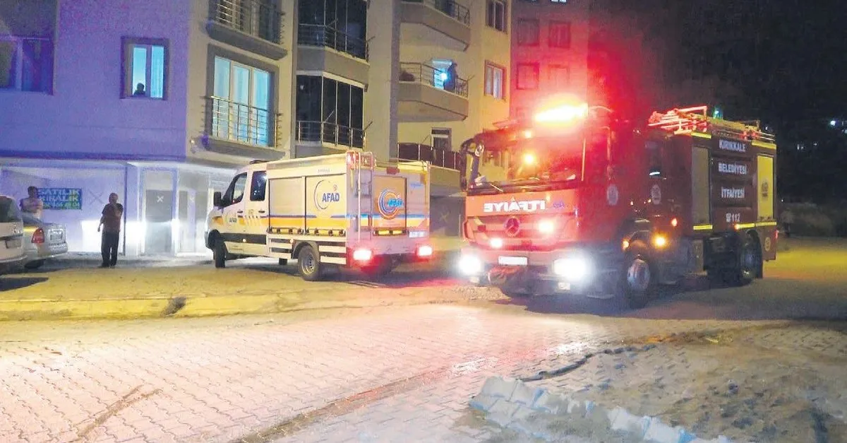 gaz kokusu mahalleliyi korku ile sokaga