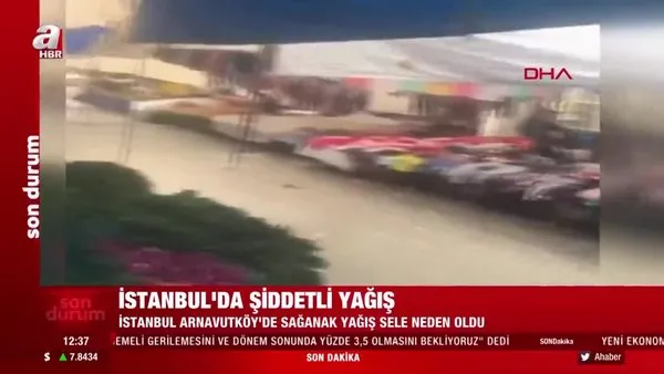 Son dakika haberi... İstanbul'da şiddetli yoğun yağışı! Caddeler sular altında kaldı | Video