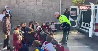 Minik öğrencilerden emniyet teşkilatına ziyaret