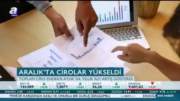 Aralık'ta cirolar yükseldi