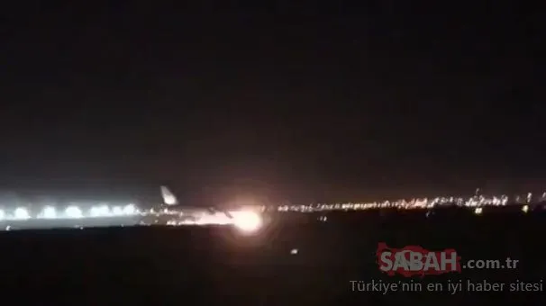 Türk uçağı Suudi Arabistan’da tehlike atlattı