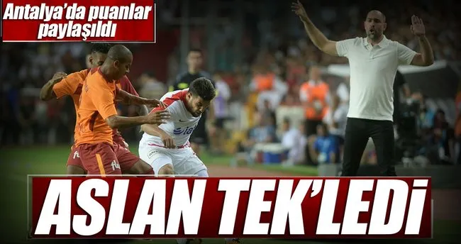 Aslan tek’ledi: 1-1