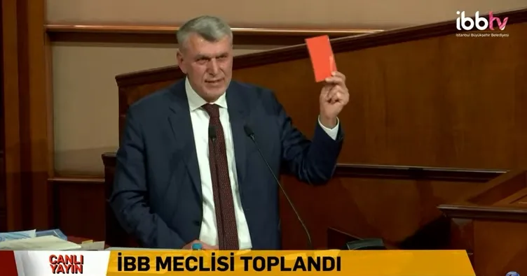 İBB Meclisi’nde İmamoğlu’na kırmızı kart
