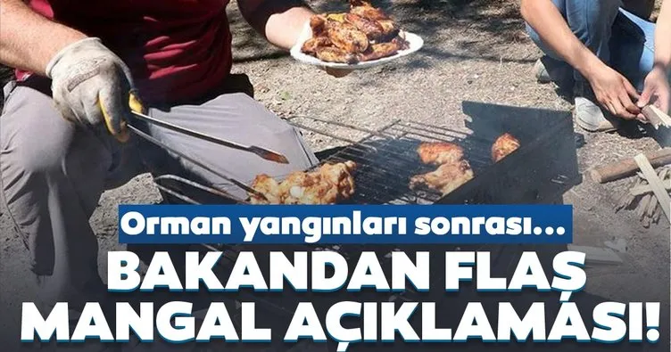 Bakan Pakdemirli’den son dakika mangal açıklaması! Orman yangınları sonrası...