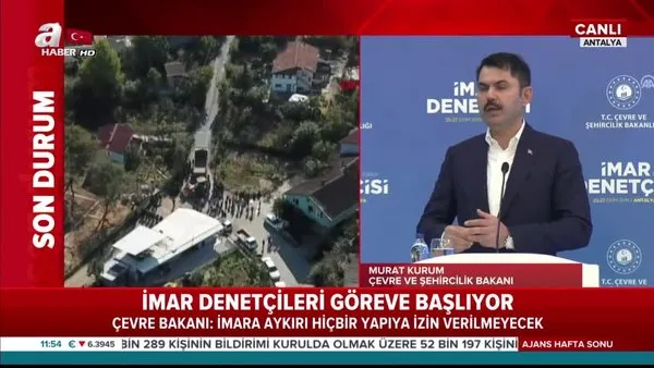 Çevre ve Şehircilik Bakanı Murat Kurum duyurdu! İmar Denetçileri göreve başlıyor