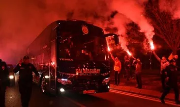 Galatasaray’a Kayseri’de coşkulu karşılama