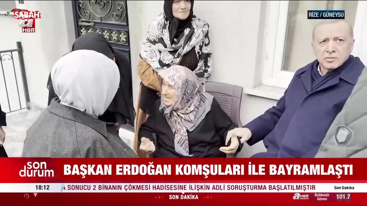 Cumhurbaşkanı Erdoğan, Rize’de komşularıyla bayramlaştı videosunu izle Cumhurbaşkanı Erdoğan, Rize’de komşularıyla bayramlaştı videosunu izle