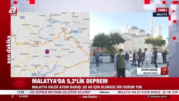SON DAKİKA: Malatya Valisi'nden 5,2'lik deprem sonrası canlı yayında açıklama