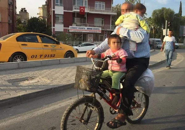 Adana'da tehlikeli yolculuk!