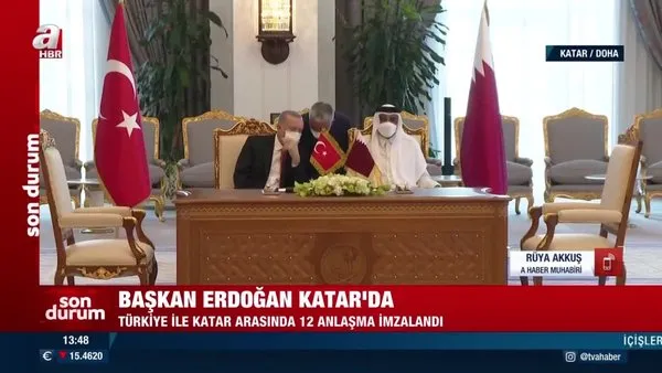 SON DAKİKA: Başkan Erdoğan Katar Emiri El Sani ile görüştü... Türkiye ile Katar arasında hangi anlaşmalar imzalandı?