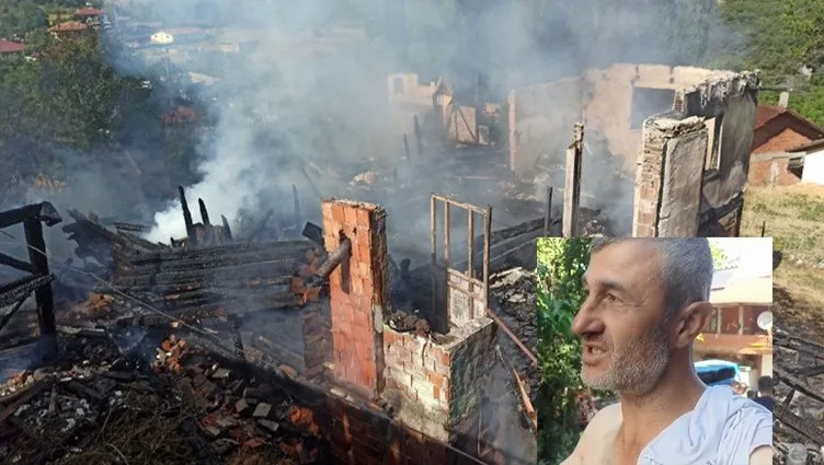 Kastamonu’da korkutan yangın: 3 ev yandı oğlunu son anda alevlerin arasından kurtardı